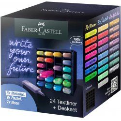 Faber-Castell 254602 marqueur 24 pièce(s) Pointe biseautée Multicolore