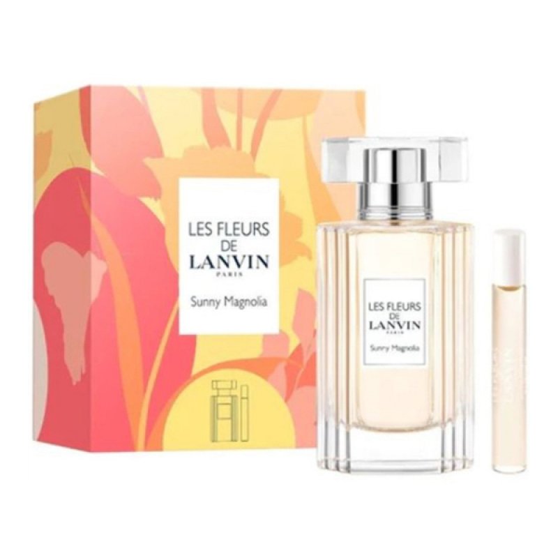 Set Lanvin Les Fleurs De Lanvin Sunny Magnolia, Femei, Eau De Toilette 50 ml Travel Spray 7.5ml