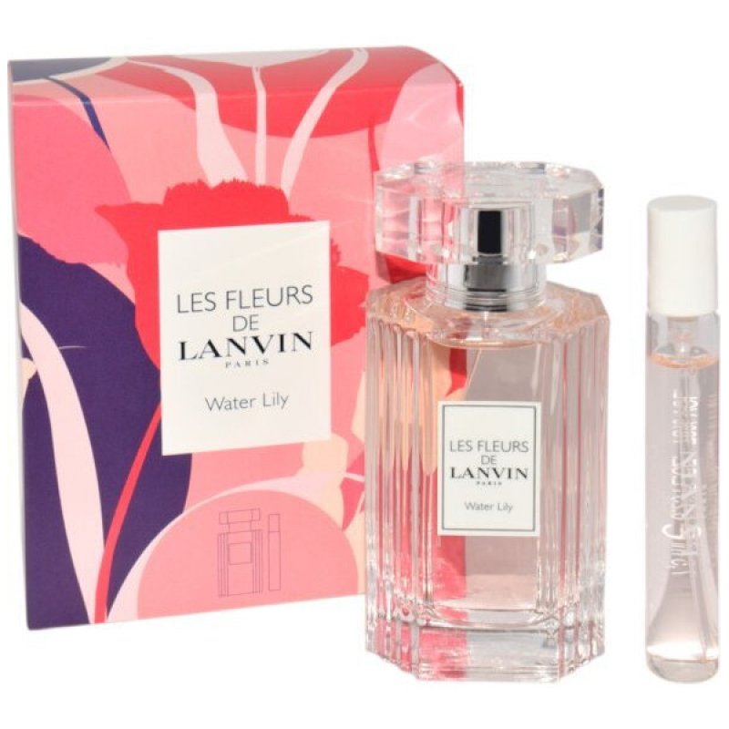 Set Lanvin Les Fleurs De Lanvin Water Lily, Femei, Eau De Toilette 50 ml Travel Spray 7.5ml