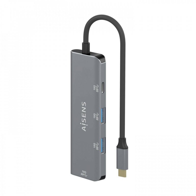 AISENS A109-0764 hub & concentrateur USB 3.2 Gen 2 (3.1 Gen 2) Type-C 10000 Mbit/s Gris