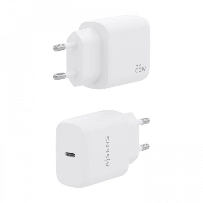 CARGADOR AISENS USB-C PD3.0 1 PUERTO 1XUSB-C 25W BLANCO