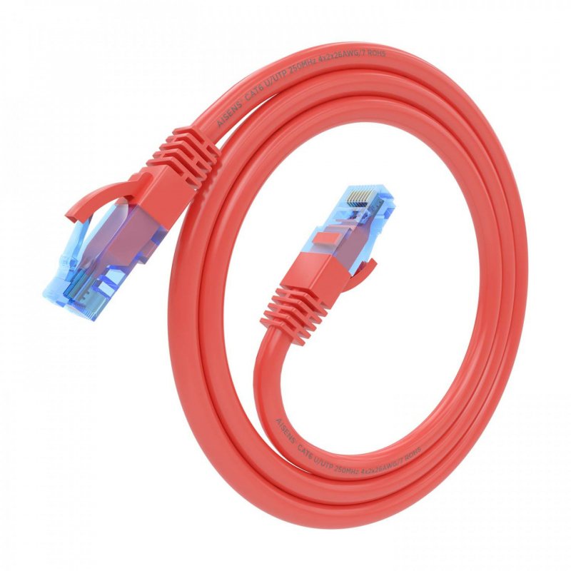 AISENS A135-0788 networking cable Red 0.75 m Cat6 U/UTP (UTP)