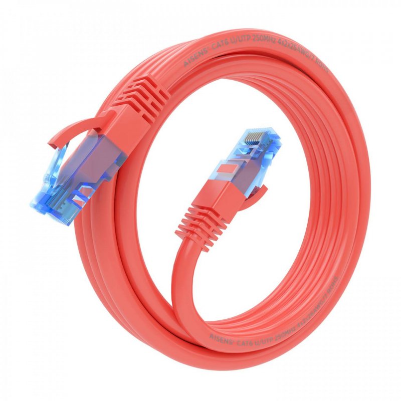 AISENS A135-0792 networking cable Red 3 m Cat6 U/UTP (UTP)