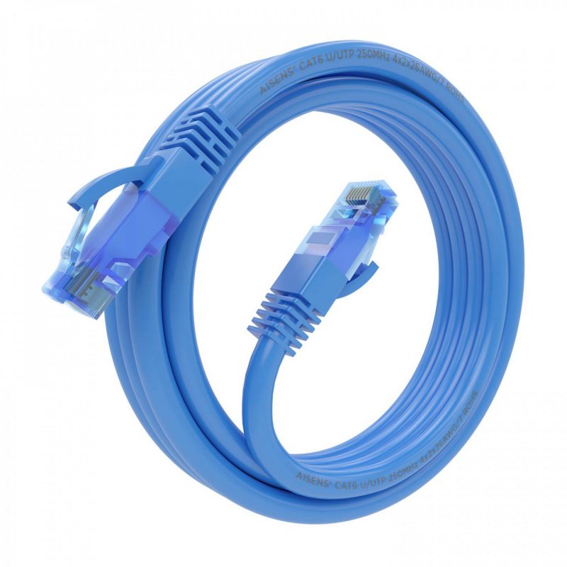 AISENS A135-0802 câble de réseau Bleu 3 m Cat6 U/UTP (UTP)