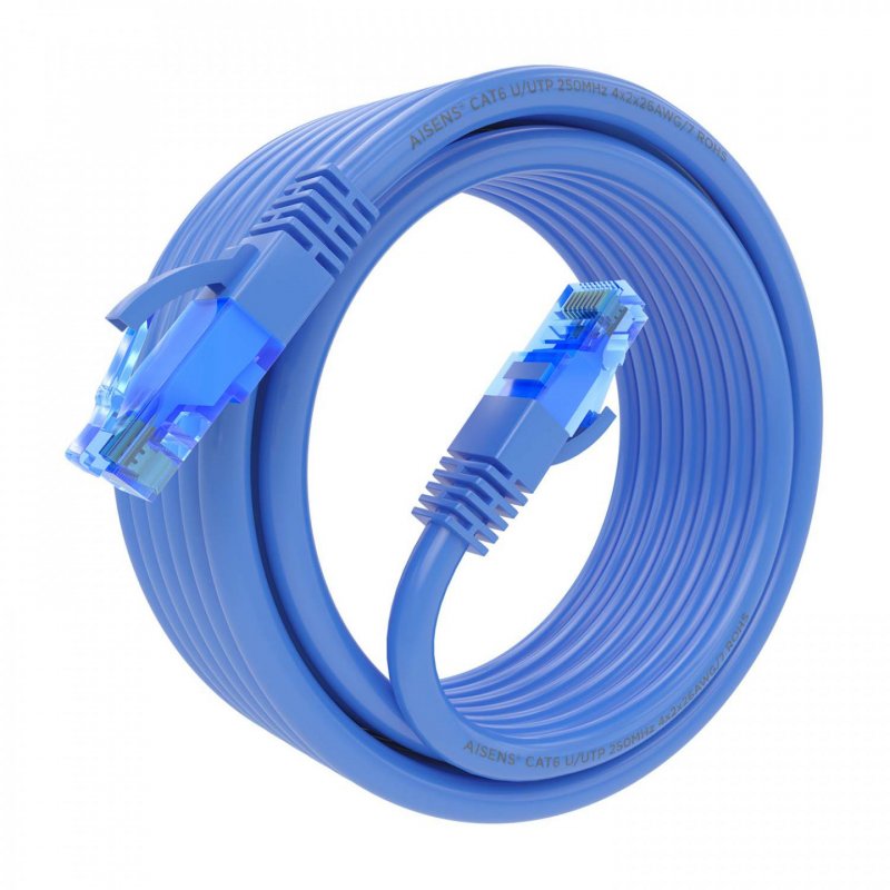 AISENS A135-0804 câble de réseau Bleu 5 m Cat6 U/UTP (UTP)