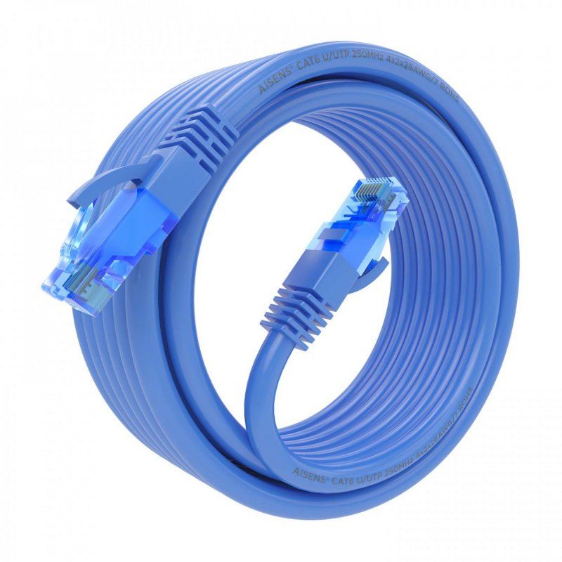 AISENS A135-0804 networking cable Blue 5 m Cat6 U/UTP (UTP)