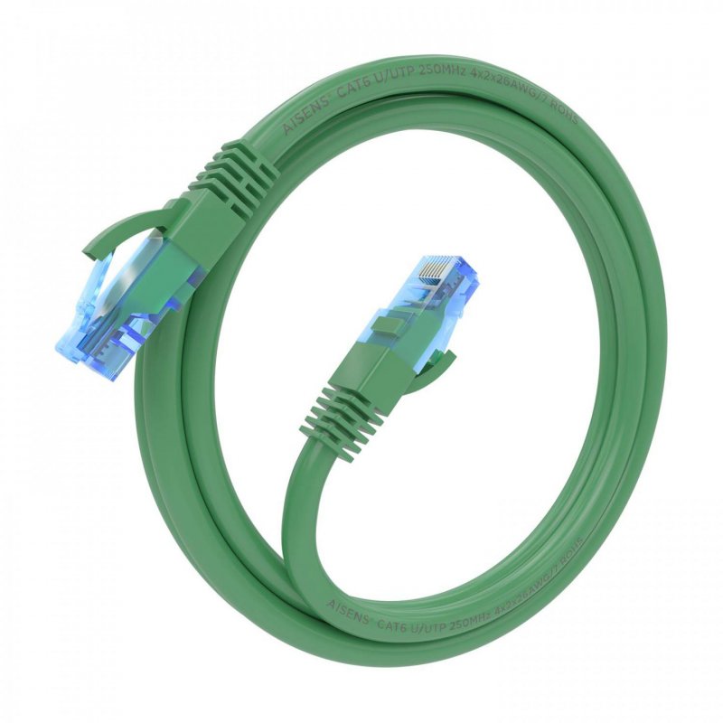 AISENS A135-0810 networking cable Green 1.5 m Cat6 U/UTP (UTP)