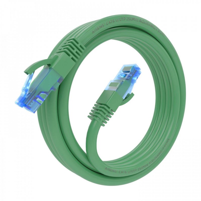 AISENS A135-0812 networking cable Green 3 m Cat6 U/UTP (UTP)