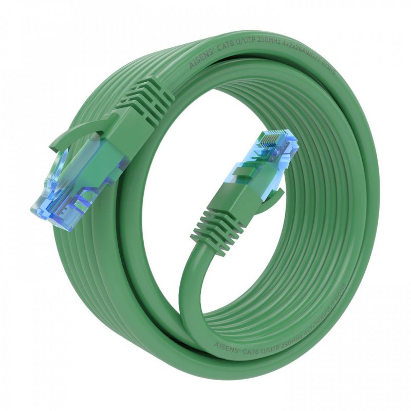 AISENS A135-0813 câble de réseau Vert 4 m Cat6 U/UTP (UTP)