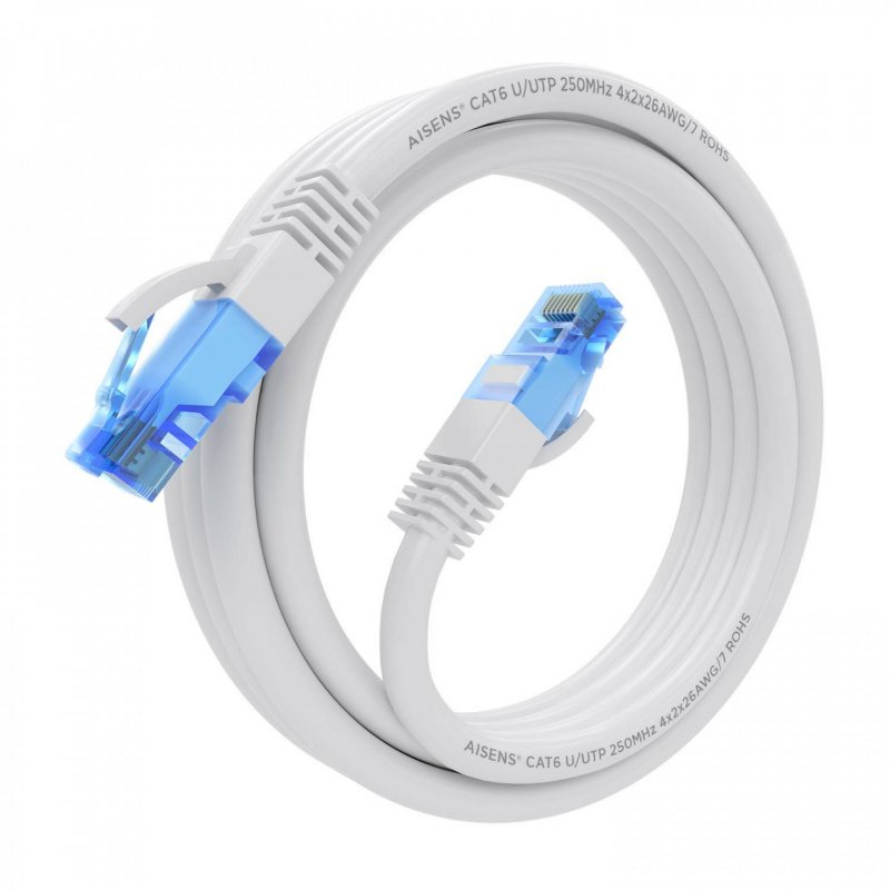 AISENS A135-0771 câble de réseau Blanc 3 m Cat6 U/UTP (UTP)