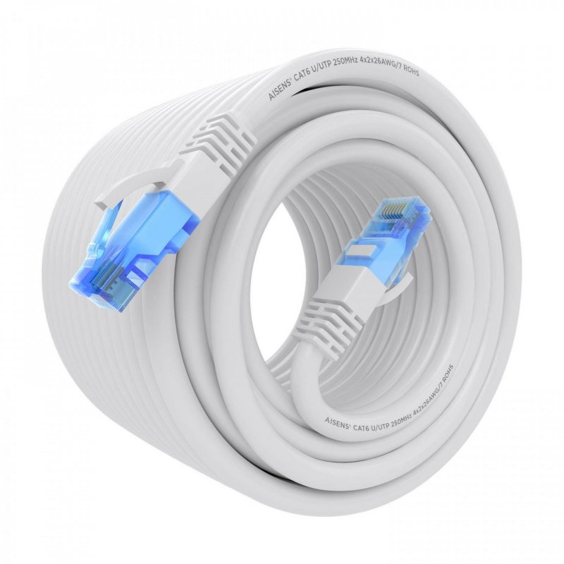 AISENS A135-0828 câble de réseau Blanc 20 m Cat6 U/UTP (UTP)