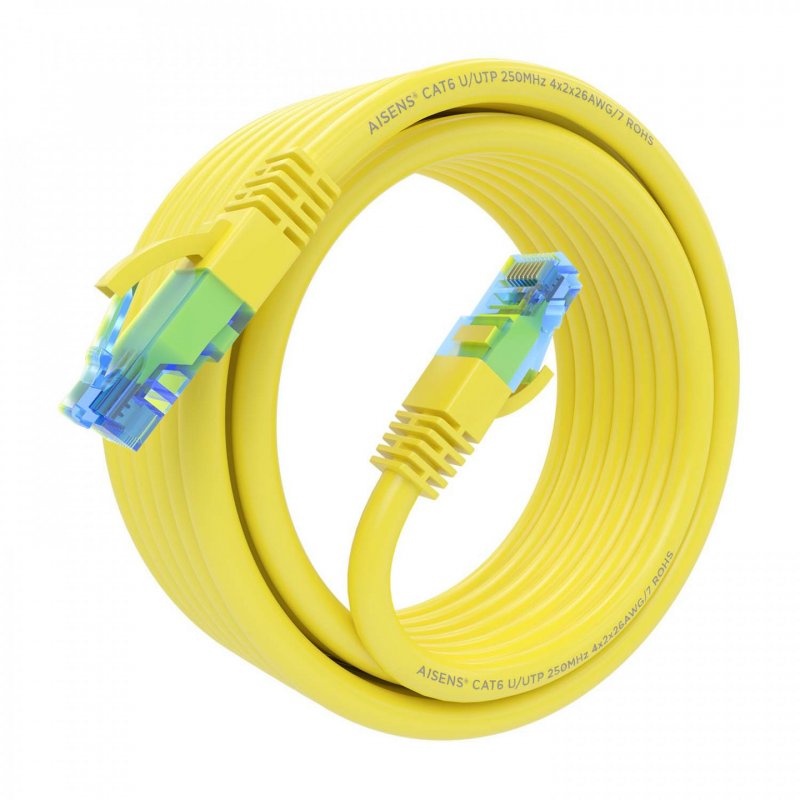 AISENS A135-0837 networking cable Yellow 4 m Cat6 U/UTP (UTP)