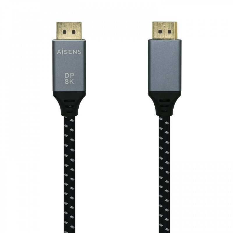 AISENS A149-0437 DisplayPort cable 2 m Black, Grey
