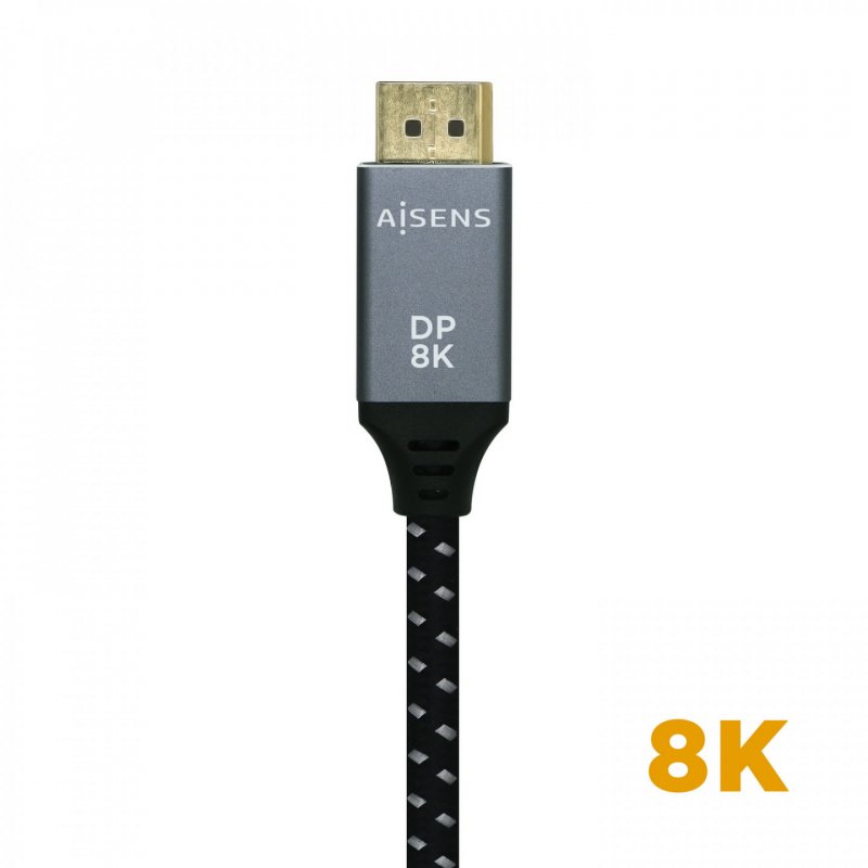 AISENS A149-0437 DisplayPort cable 2 m Black, Grey