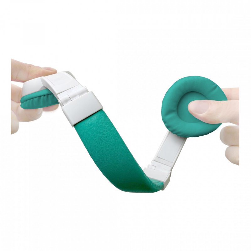 TIMIO TMH-01 écouteur/casque Écouteurs Avec fil Arceau Musique Turquoise, Blanc