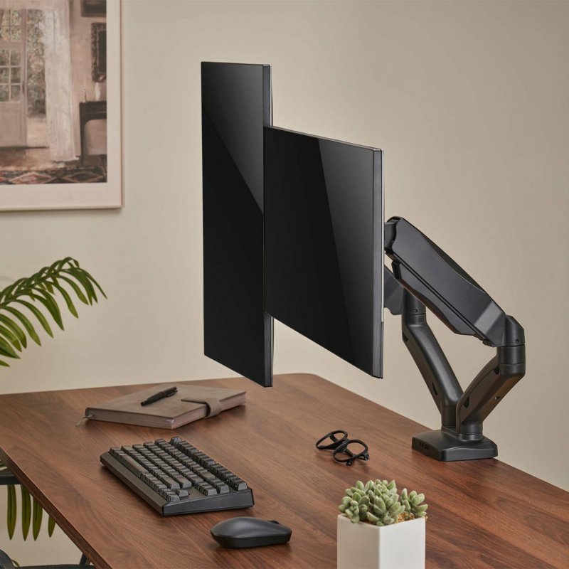 AISENS DT32TSR-221 monitor mount / stand 81.3 cm (32") Black Desk