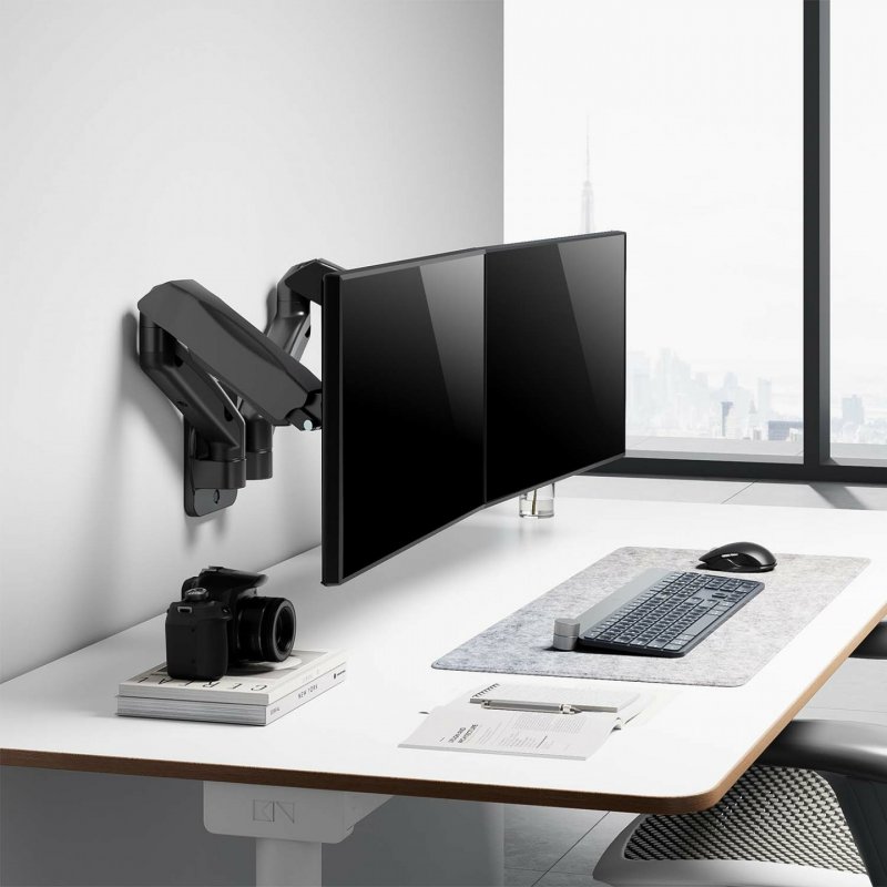 AISENS WT32TSR-225 support d'écran plat pour bureau 81,3 cm (32") Noir Mur