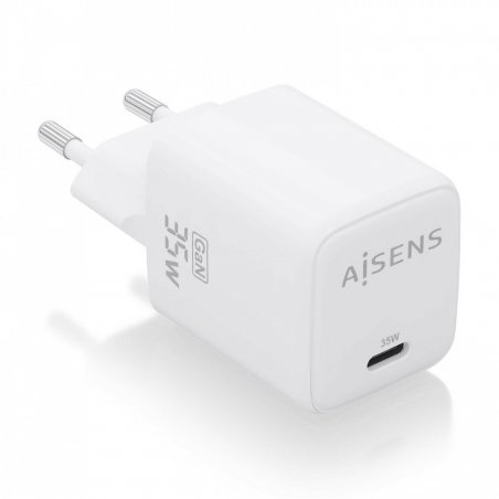 AISENS ASCH-35W1P016-W chargeur d'appareils mobiles Universel Blanc Secteur Charge rapide Intérieure