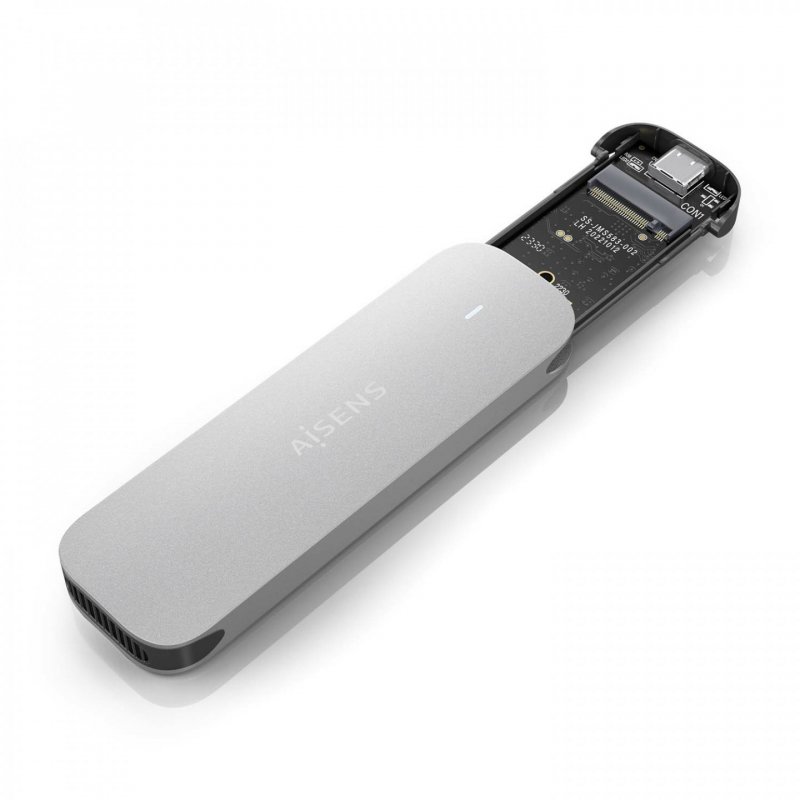 CAJA EXTERNA AISENS M.2 (NGFF) ASM2-025SL NVME A USB3.2 GEN2 PLATA