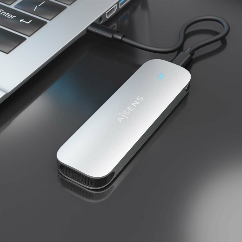 CAJA EXTERNA AISENS M.2 (NGFF) ASM2-025SL NVME A USB3.2 GEN2 PLATA