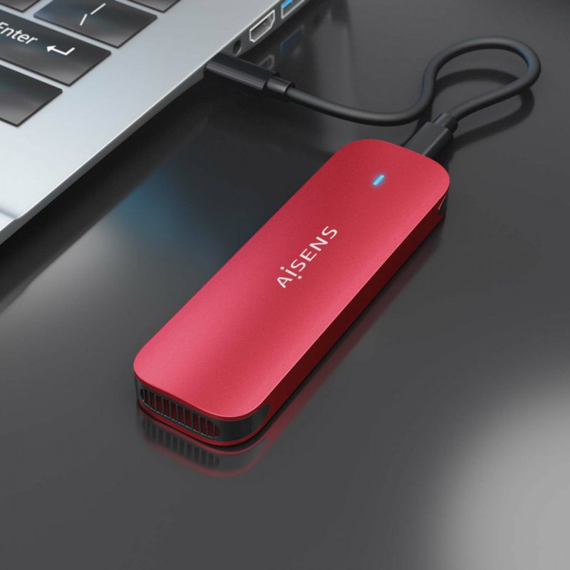 CAJA EXTERNA AISENS M.2 (NGFF) ASM2-027RED NVME A USB3.2 GEN2 ROJO