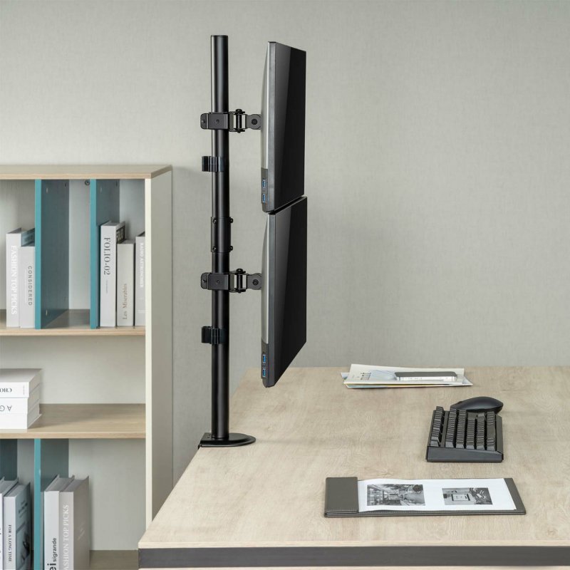 AISENS DT32TSR-229 support d'écran plat pour bureau 81,3 cm (32") Noir