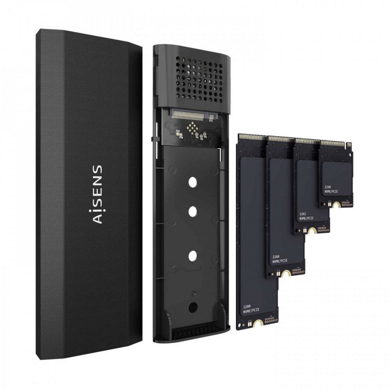 CAJA EXTERNA AISENS M.2 (NGFF) ASM2-028B NVME A USB3.2 GEN2 NEGRA