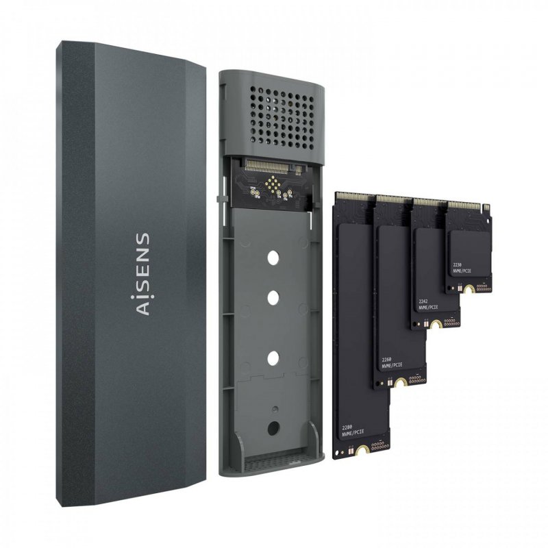 CAJA EXTERNA AISENS M.2 (NGFF) ASM2-029GR NVME A USB3.2 GEN2 GRIS