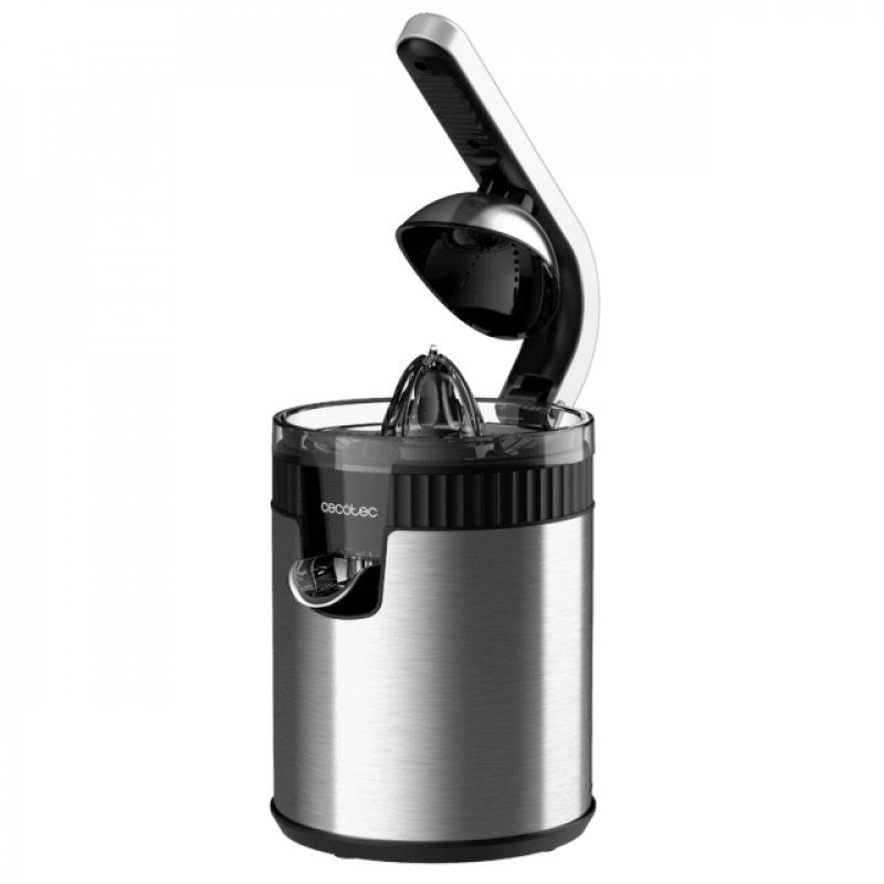 Cecotec Xqueeze RetroJuice 600 Steel Centrifugeuse 600 W Noir, Métallique