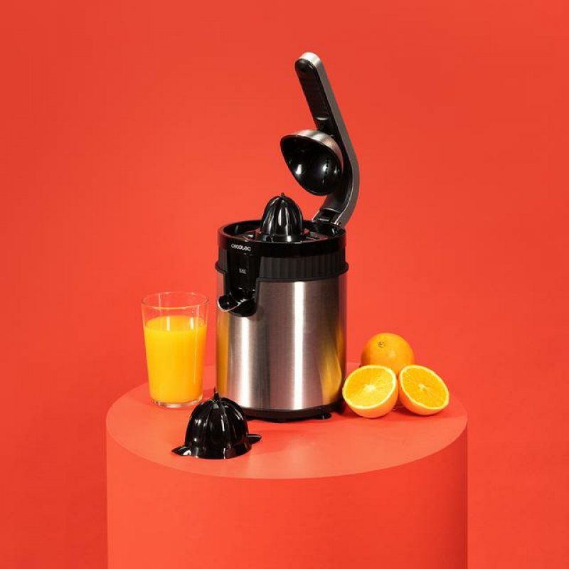 Cecotec Xqueeze RetroJuice 600 Steel Centrifugal juicer 600 W Black, Metallic