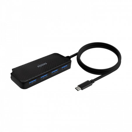 AISENS A109-0716 hub & concentrateur USB 3.2 Gen 1 (3.1 Gen 1) Type-C 5000 Mbit/s Noir