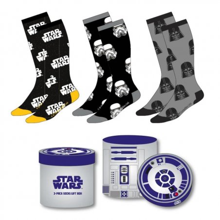STAR WARS - Pack de 3 Paires de Chaussettes (Taille 36-43)