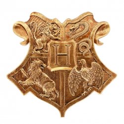 HARRY POTTER - Blason Poudlard - Décoration Murale 40x40x3.5cm