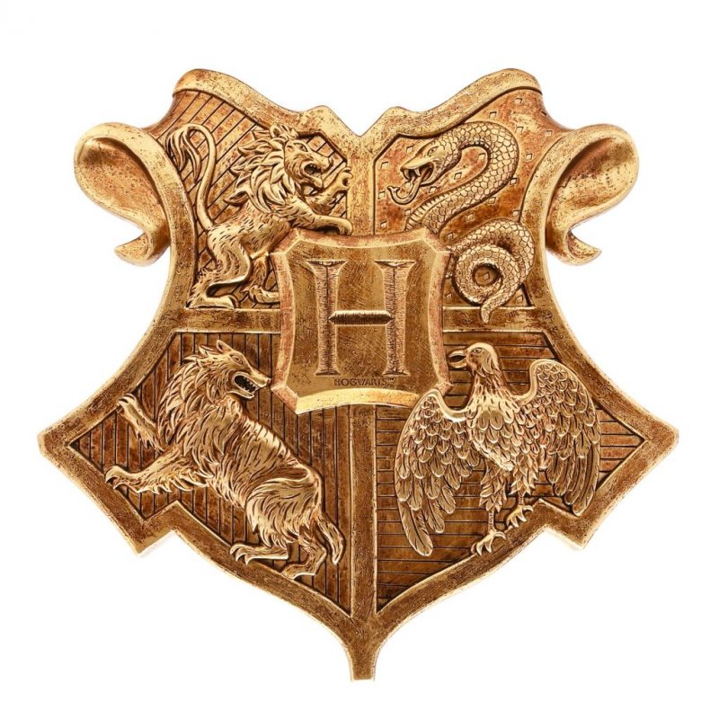 HARRY POTTER - Blason Poudlard - Décoration Murale 40x40x3.5cm