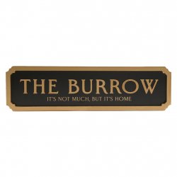 HARRY POTTER - The Burrow - Panneau de Rue