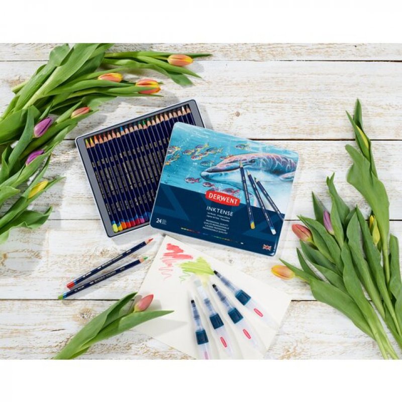 Derwent - Inktense Pencils, 24 Tin