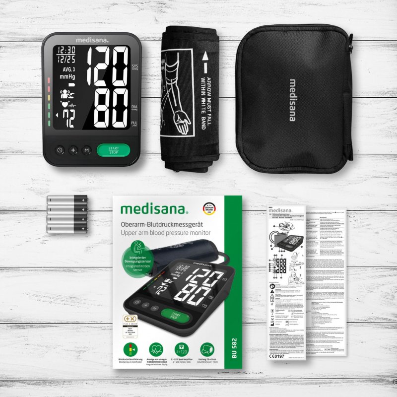 Upper arm blood pressure monitor Medisana BU 582 (black)