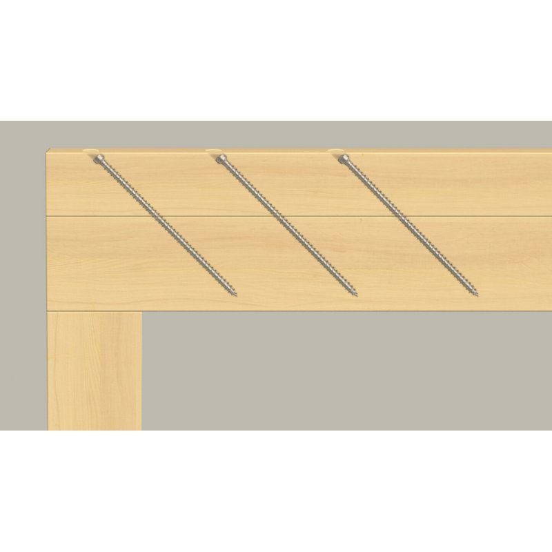 Holzbauschraube PowerFull II 8,0x180 ZK TX VG (50 Stück, Vollgewinde, verzinkt)