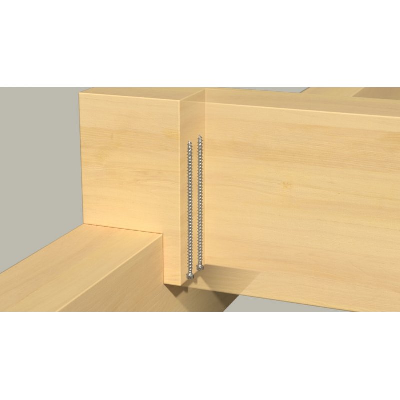 Holzbauschraube PowerFull II 8,0x180 ZK TX VG (50 Stück, Vollgewinde, verzinkt)