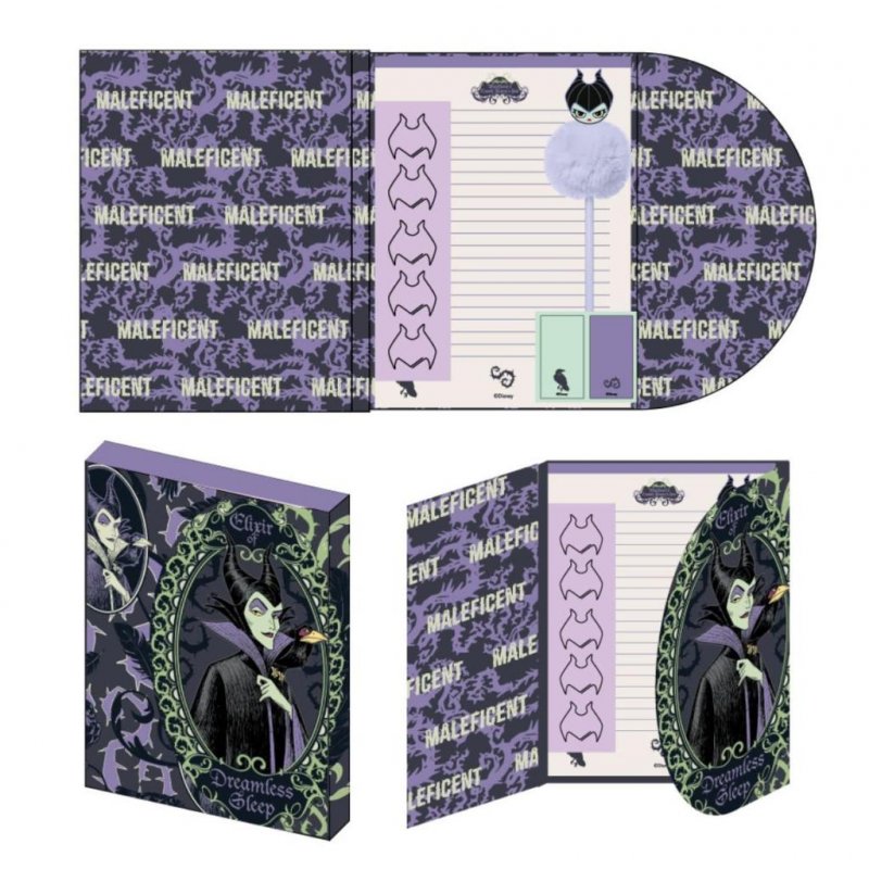 DISNEY VILLAINS - Boîte de Papeterie - 9 pc.