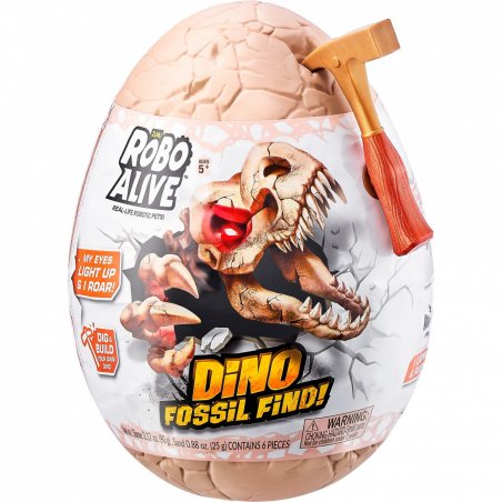 Robo Alive Dino Fossil Find Surprise Egg  7156