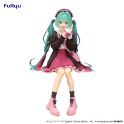 Hatsune Miku statuette PVC Noodle Stopper Autumn Date Pink Color Ver. 14 cm