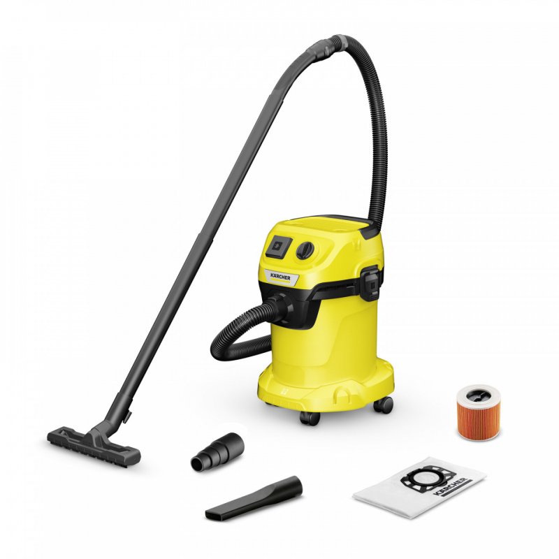 Kärcher WD 3 P V-17/4/20 Noir, Jaune 17 L 1000 W