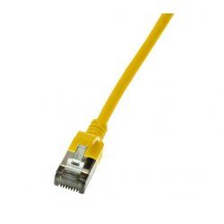LogiLink Slim U/FTP networking cable Yellow 1.5 m Cat6a U/FTP (STP)