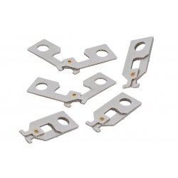Pack of 5 Hooks to secure câbles with optional lock