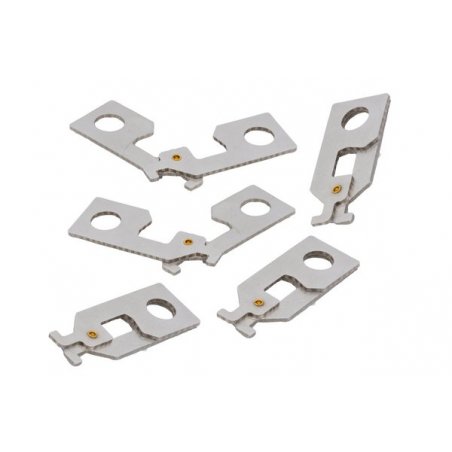 Pack of 5 Hooks to secure câbles with optional lock