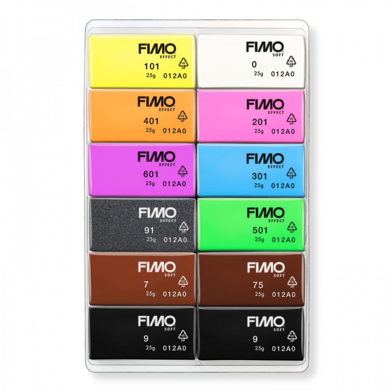 Staedtler FIMO Color Pack Neon Colours Modeling clay 300 g Multicolour 12 pc(s)