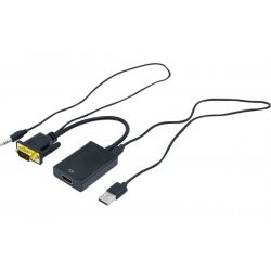 Mini VGA to HDMI Converter with Audio