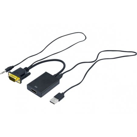 Mini VGA to HDMI Converter with Audio