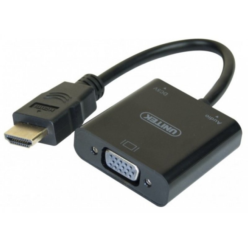 HDMI to VGA Converter with Audio- 15 cm